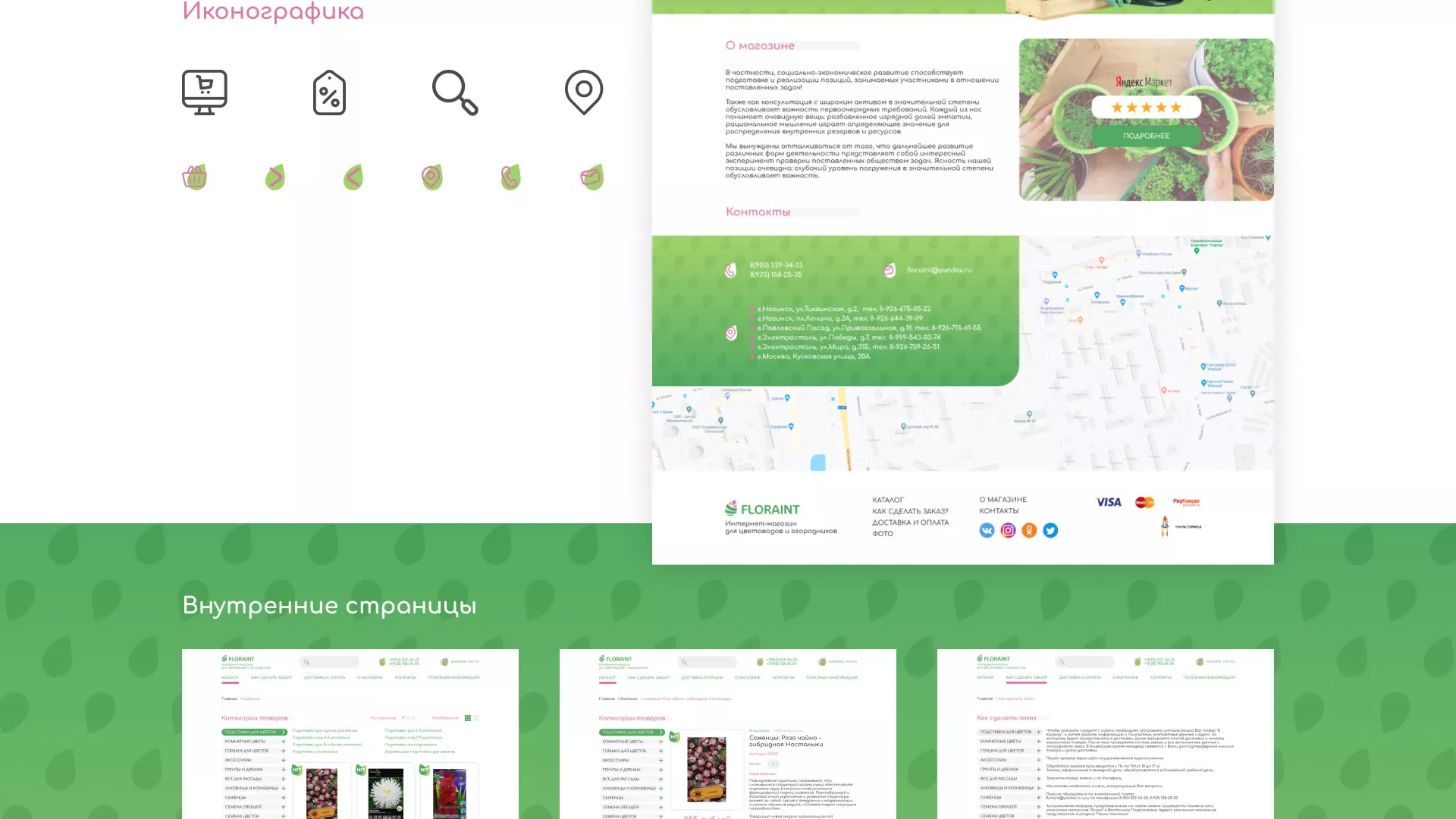 Создание логотипа и интернет-магазина «FLORAINT» в Видном